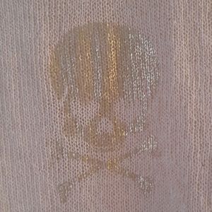 Pink Sweater w/Gold Embossments